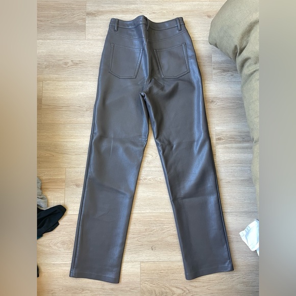 The Melina Pant High Waisted Vegan Leather | Aritzia - Picture 4 of 8